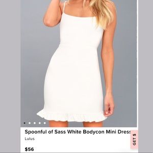LULUS WHITE MINI DRESS